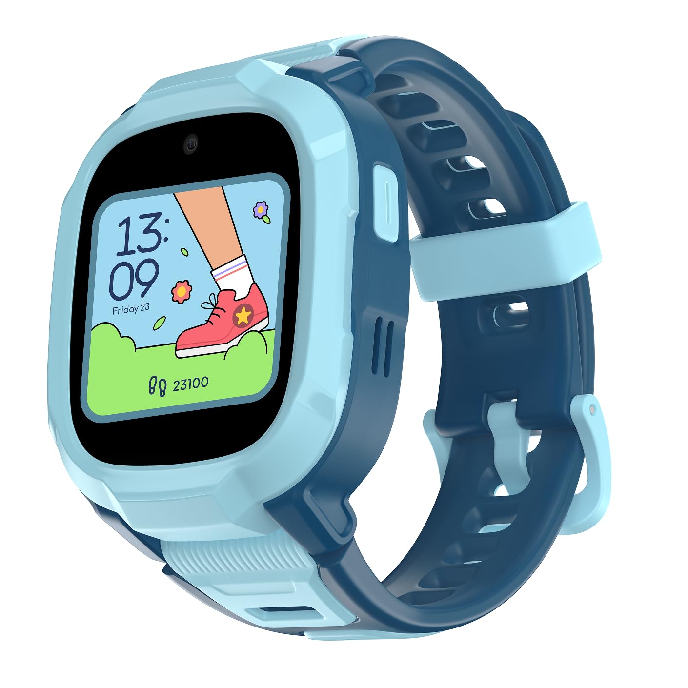 Noise Junior Explorer 2 Smart Watch for Kids with 4G SIM Compatible, 2-Way Video & Voice Calling, Geofencing, Real Time Location Monitoring via Google Maps, IP68, SOS Emergency Alerts (Frost Pop)