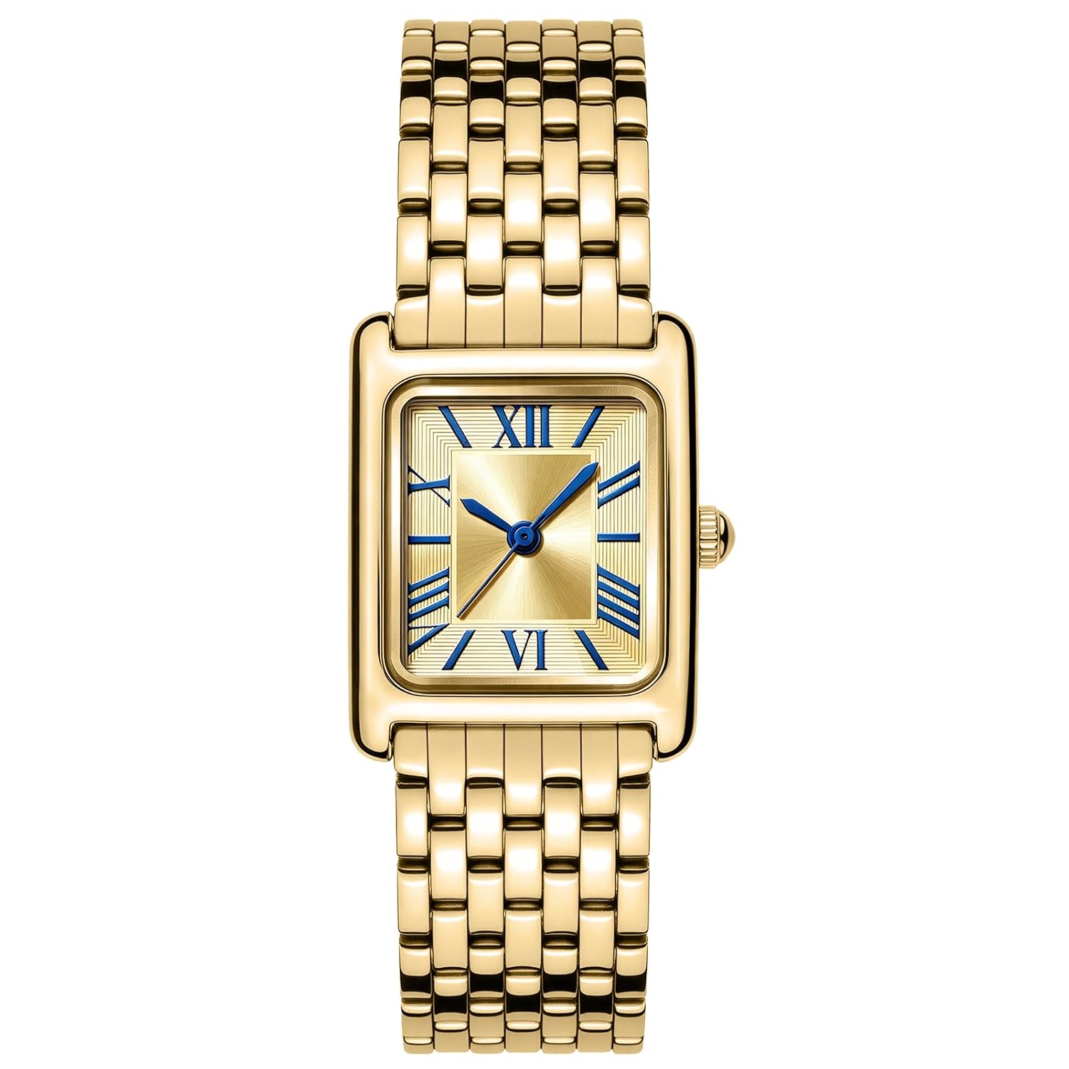 Asan Ge Watches for Women Vintage Bracelet Roman Dial Japanese Movement Rectangular Case Watch 3ATM Waterproof Self-Adjust Watch Size Without Tools