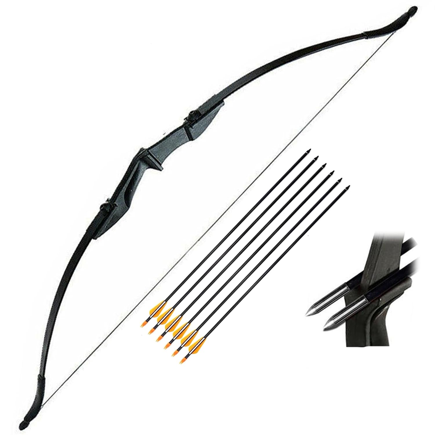 Professional Archery Bow 54” 40 lbs Recurve Bow and Arrow Sets for Adults