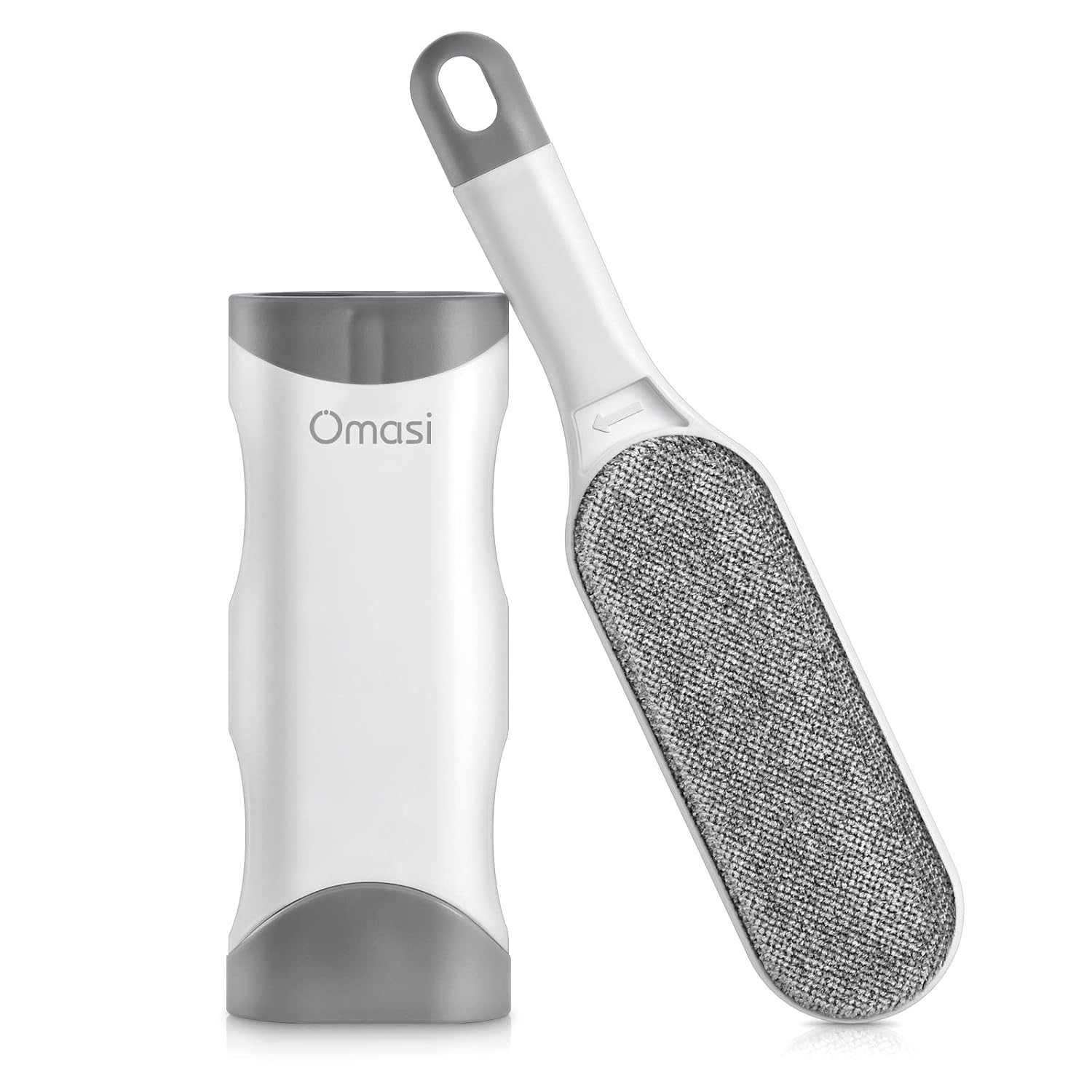 Omasi Lint Brush Pet Hair, Pet Brushes, Pet Fur and Lint Removal, Lint Remover with Self-Cleaning Double-Sided Base Brush, Perfect for Furniture, Carpet