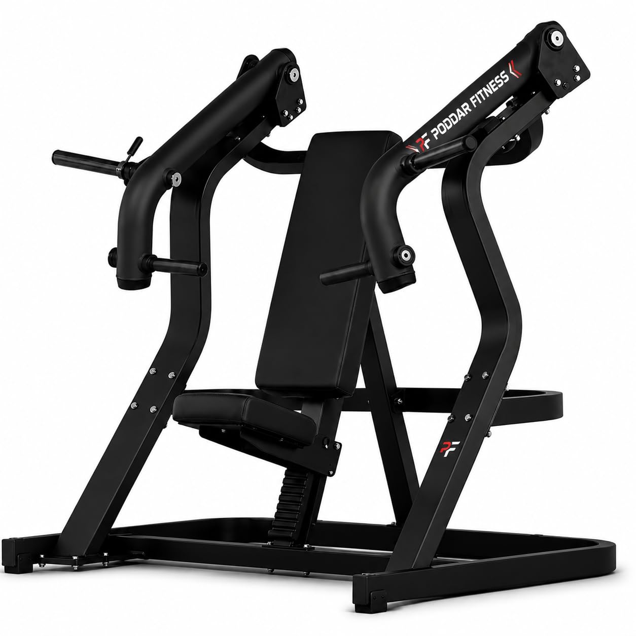 Incline Chest Press Machine, Commercial Grade, Square Tube 50x120mm, 153 Kg, for Home and Gym Use (Matte Black)