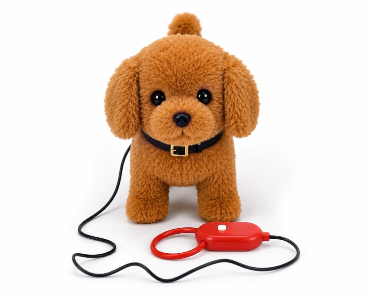 Remote Control Walking Dog Toy Interactive Battery Operated Puppy Plush Soft Moving Tail Electronic Pet Toy for Kids Boys Girls Educational Fun Gift