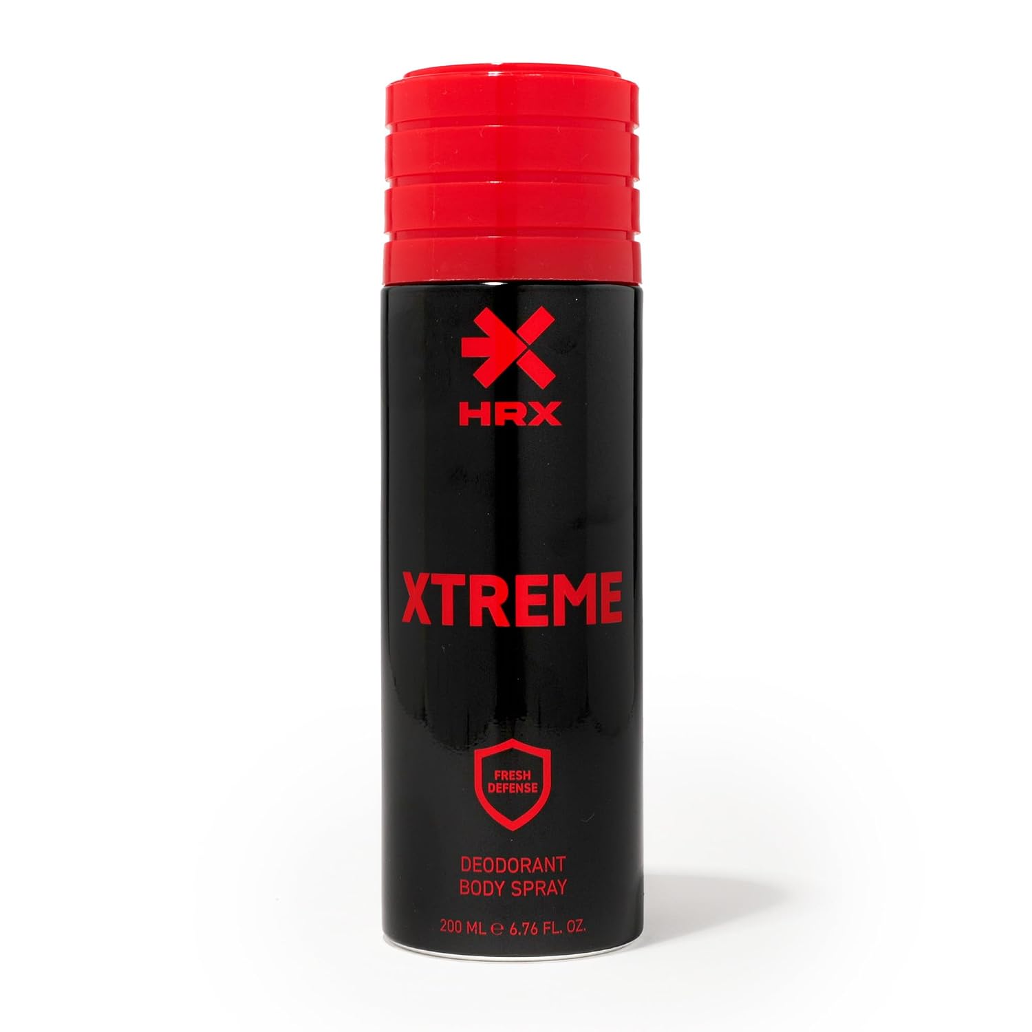 HRX Xtreme Deodorant Body Spray for Men 200ml – Premium Warm Spicy Fragrance with Notes of Cardamom, Leather, Jasmine, Oud, Patchouli & Amber – Fresh Daily Deo for Gym, Office & Everyday Use