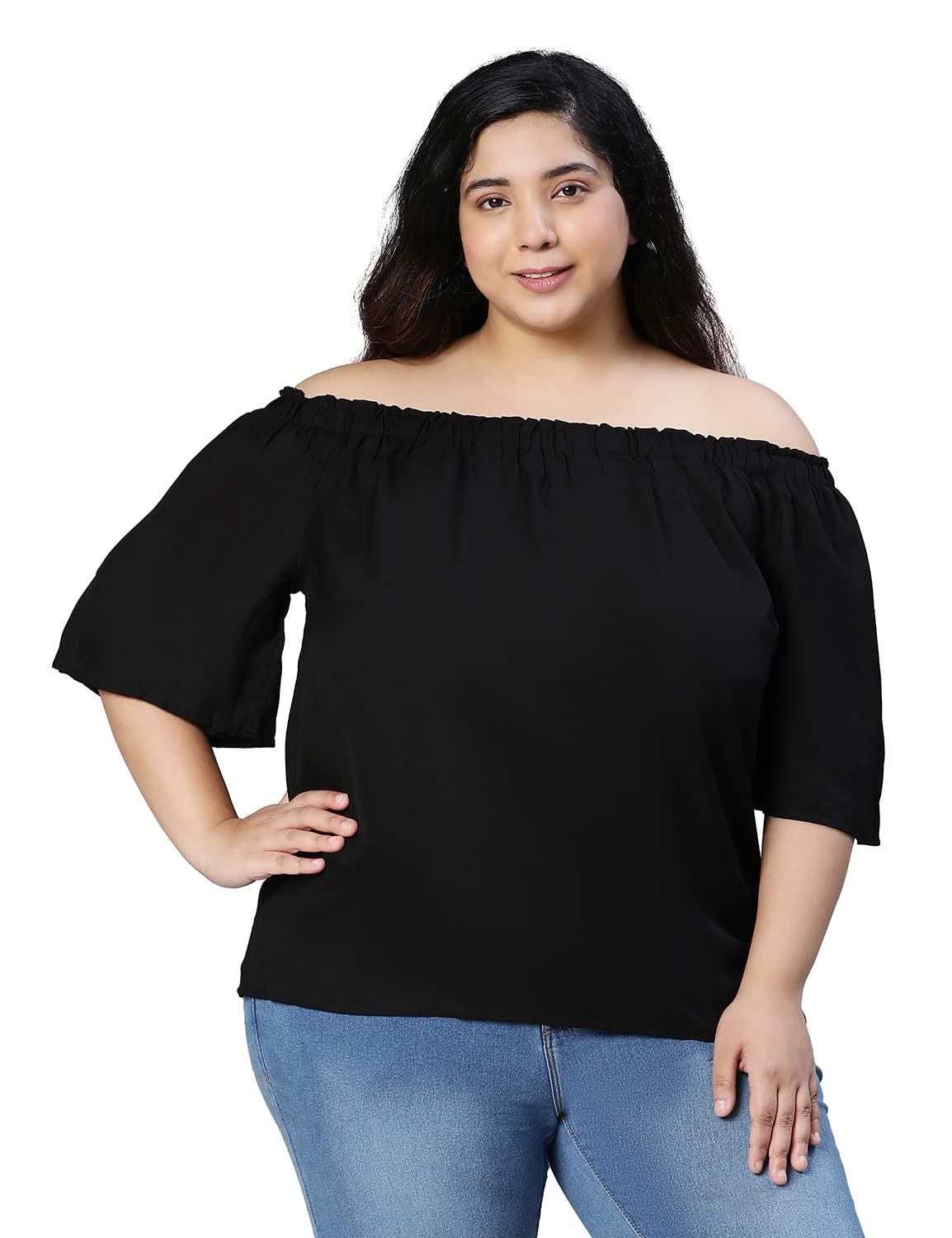 oxolloxo Furor Smocked Floral Print Women top
