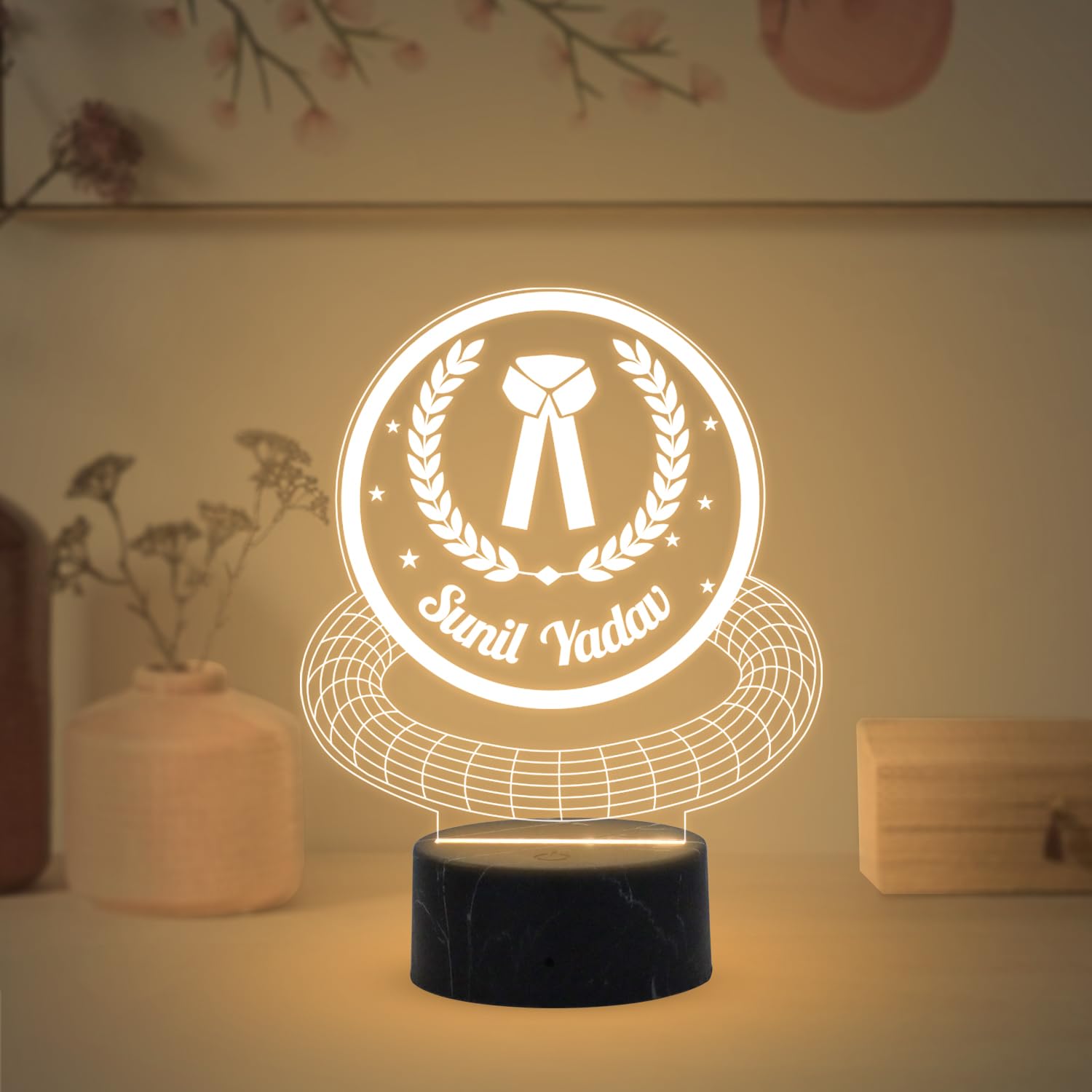Personalized Advocate Led Lamp | Name Plate for Advocate Gift for Advocate Lamp | Birthday Gift for Advocate | Warm White Light & USB Powered