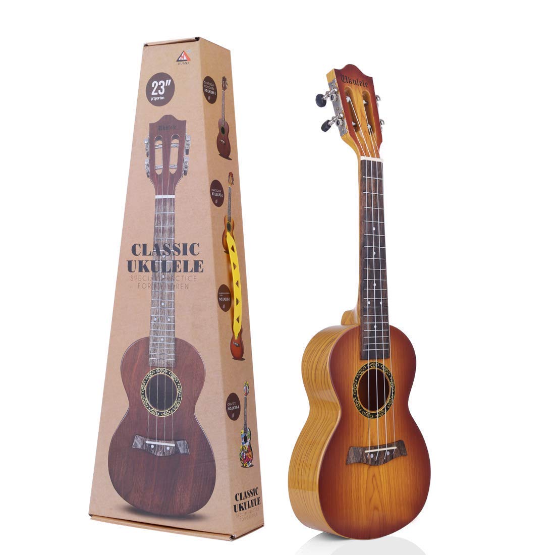 EUPHORIA New 23″ 4 String Decor Guitar Children’s Musical Instrument Educational Toy Small Guitar for Beginners Kids Child (Colour May Vary)