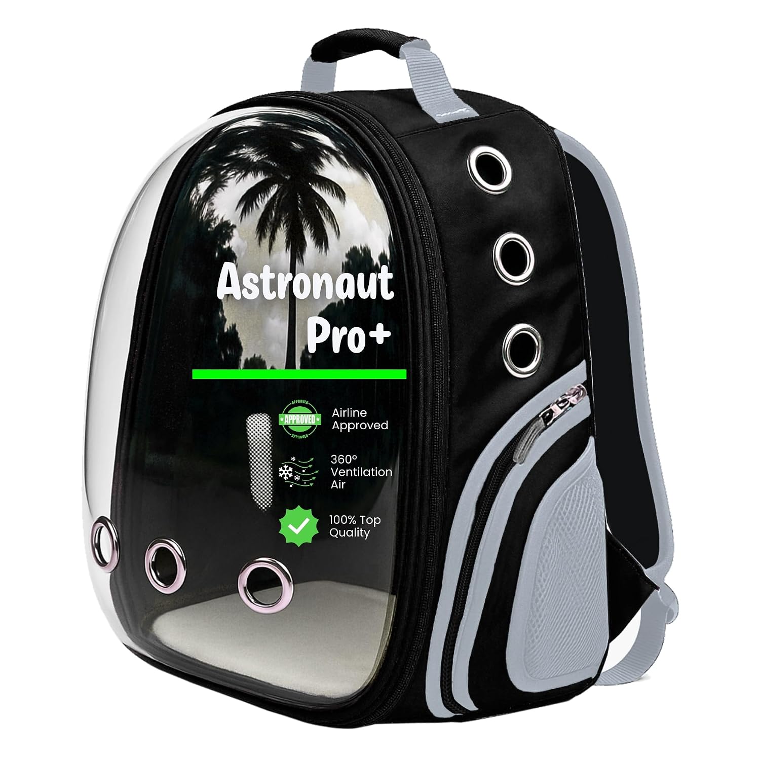 Buraq Pets Astronaut Pro Pet Carrier Backpack for Cats & Puppies