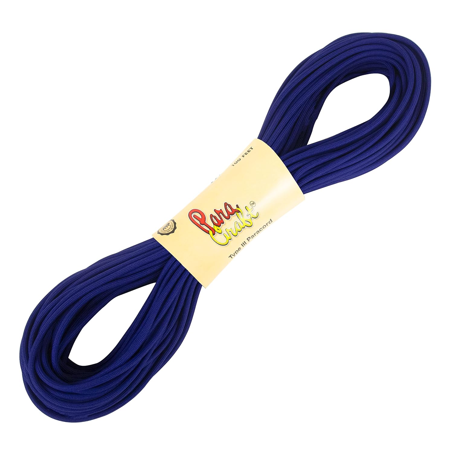 550 para Cord Parachute Survival Cord Rope Spec Type III 7 Strand Paracord Rope, Military Grade Nylon 4mm Diameter (Dark Blue, 20)