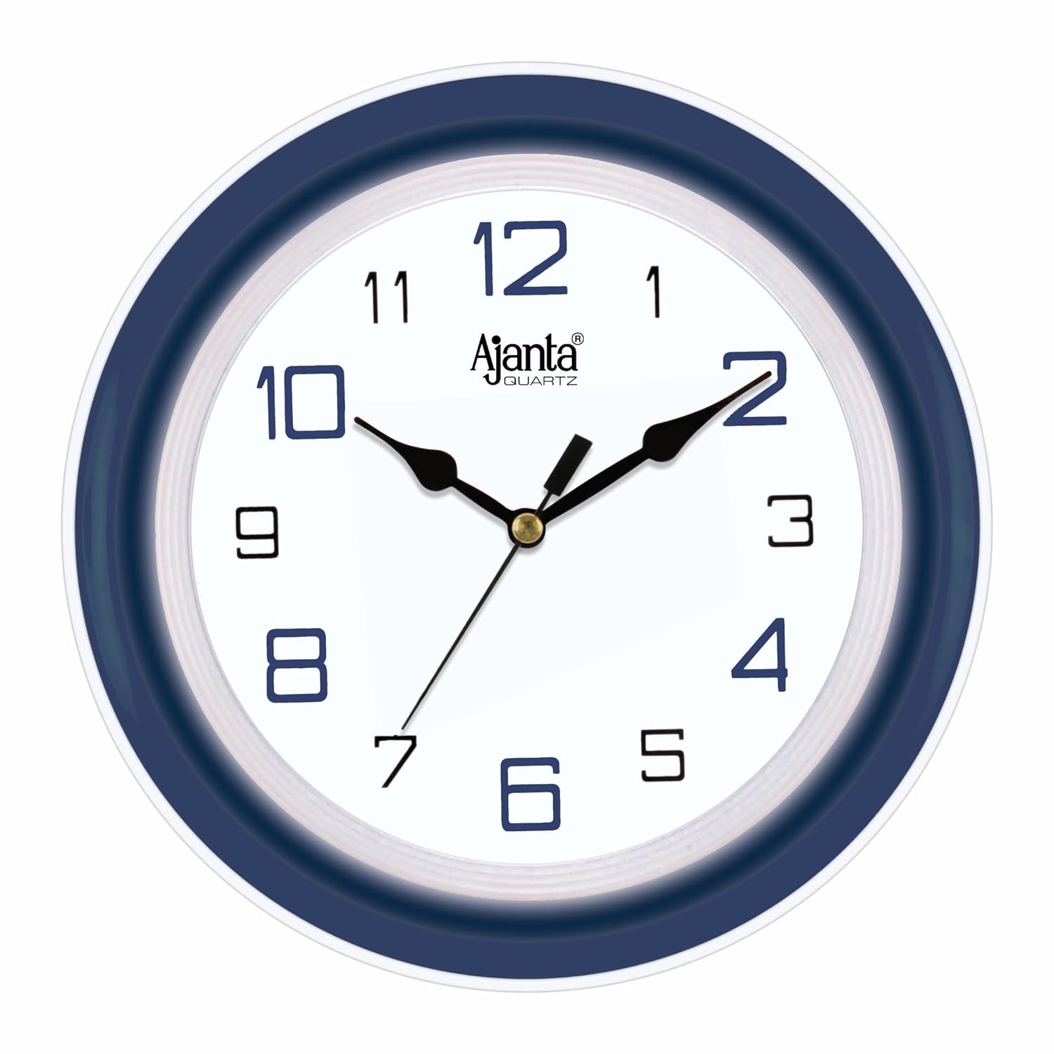 Ajanta AQ-2147 Quartz Glass Abstract Blue Office Clock (210 x 42 x 211 mm
