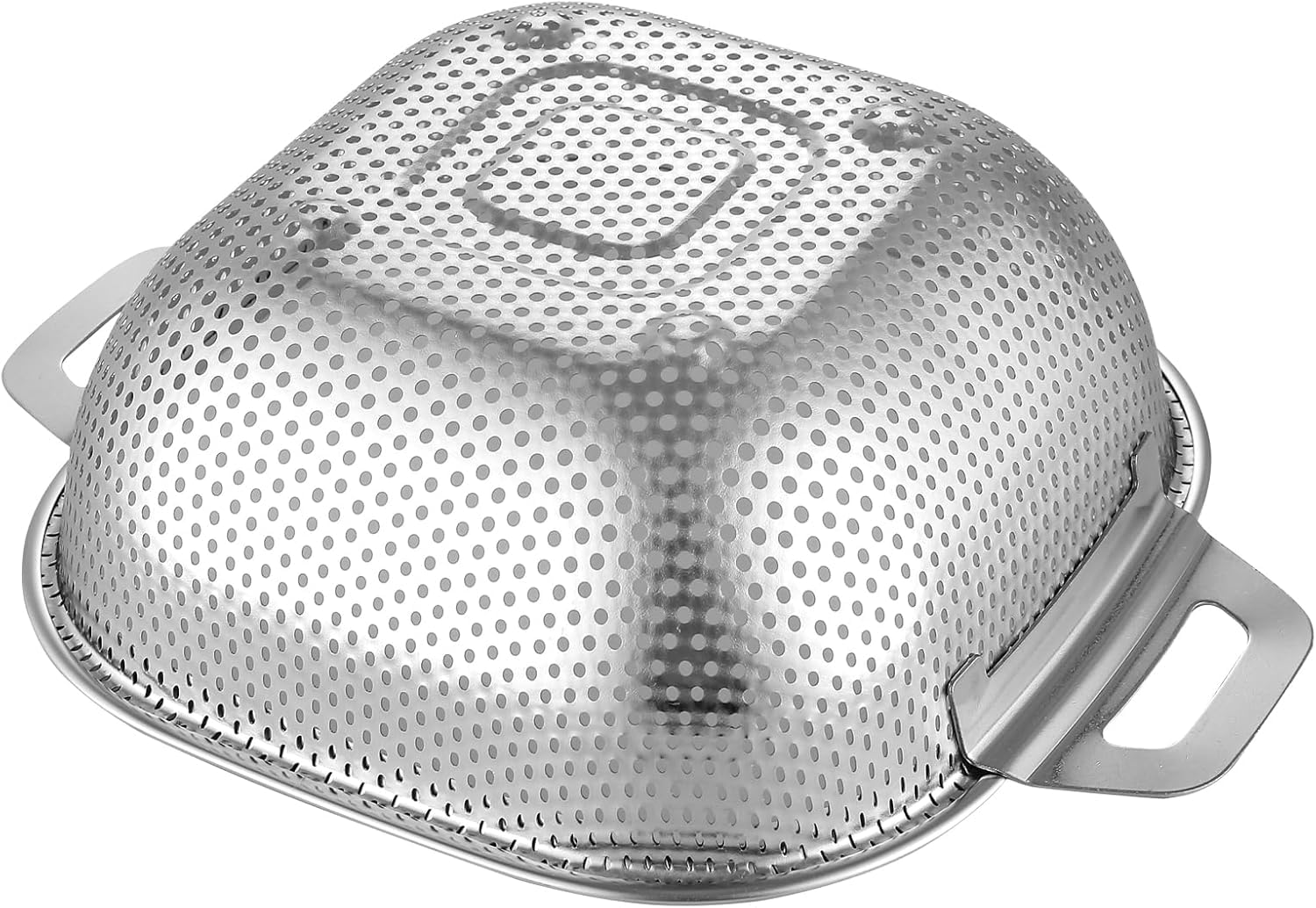 Kreshu Rice Strainer | Stainless Steel Colander Basket with Handle