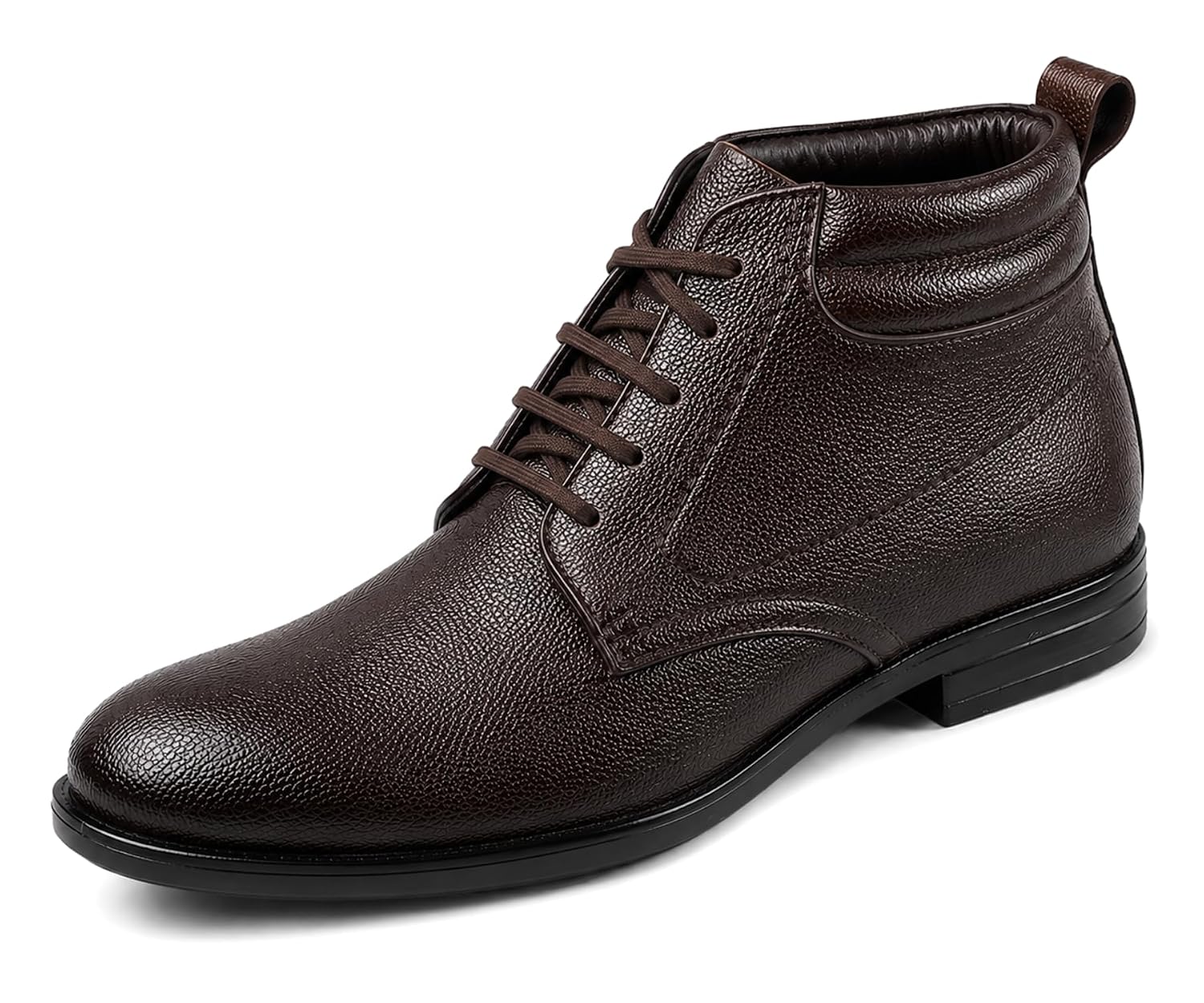 Kraasa Men’s Chukka Boots for Formal & Casual Wear | Premium Vegan Leather Upper | Lightweight TPR Sole | Lace-Up Ankle Boots | Comfortable Office Dress Shoes