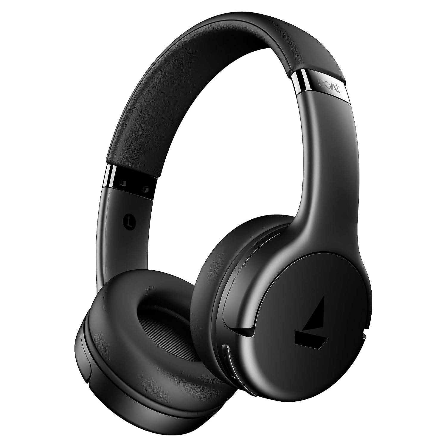 boAt Rockerz 411, 40Ms Low Latency, 40Hrs Battery, 40Mm Drivers, ENx Tech, App Support, Bluetooth Headphones, Wireless Over Ear Headphone with Mic (Active Black)