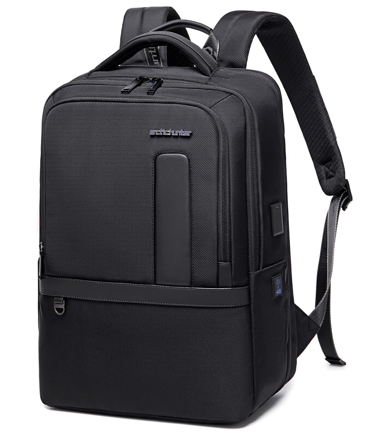 Arctic Hunter Office Laptop Backpack 27L Heavy Duty Expandable Design 16-inch Shockproof Pocket 1680D Polyester Water-resistant USB/Type-C Port Padded Daypack for Business Travel