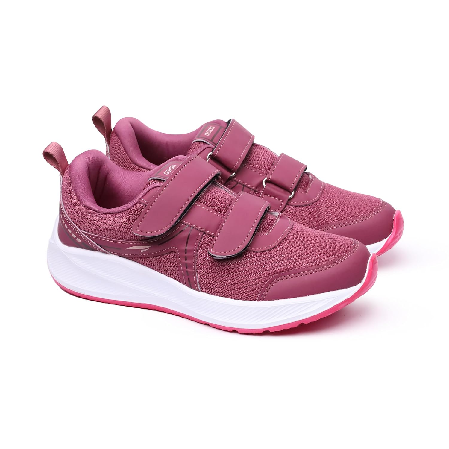 ASIAN Mercury-26 Women’s Casual Sneakers | Lightweight Velcro Shoes with Memory Foam | Breathable Comfort for Everyday Wear