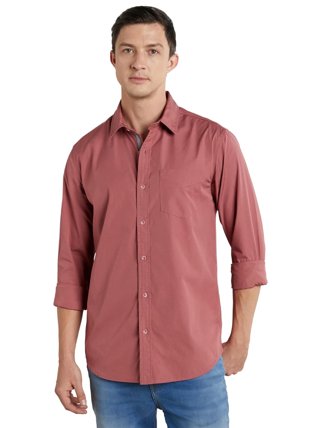 Symbol Premium Men’s Casual Cotton Poplin Shirt (Regular Fit)