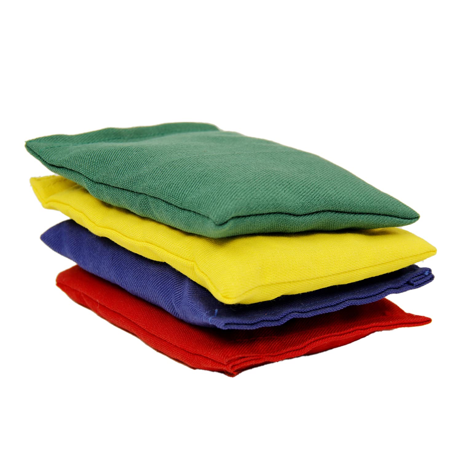GISCO Educational Shape Bean Bag Learning Toy for Kids (Set of 4) | Multicolour | Shape – Rectangle | Made of Cotton | Used for Physical Education, Outdoor & Indoor Games for Kids