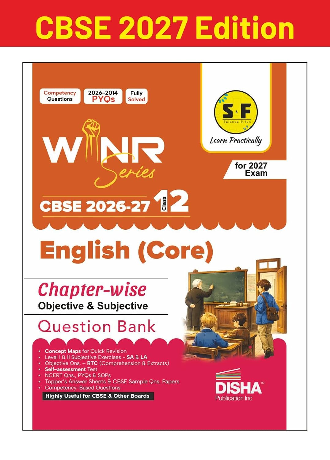 WINR Series CBSE 2026-27 Class 12 English Core Chapter-wise Objective & Subjective Question Bank | One-shot solution for 2027 Exam | NCERT, Exemplar, SQP, Competency & PYQs | Fully Solved