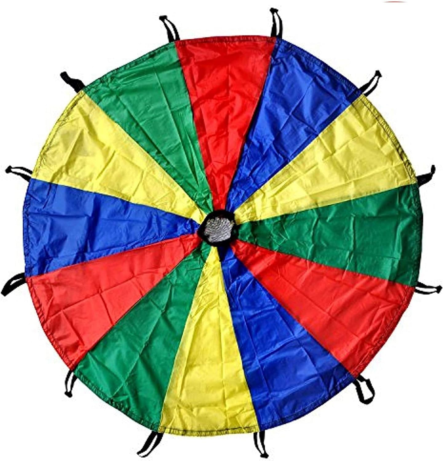 Fitfix® Kids Play Parachute 12 Feet with 12 Handles and Carry Bag – Perfect for Fun, Learning, and Physical Activity in Preschool, Birthday Parties, and Everyday Play