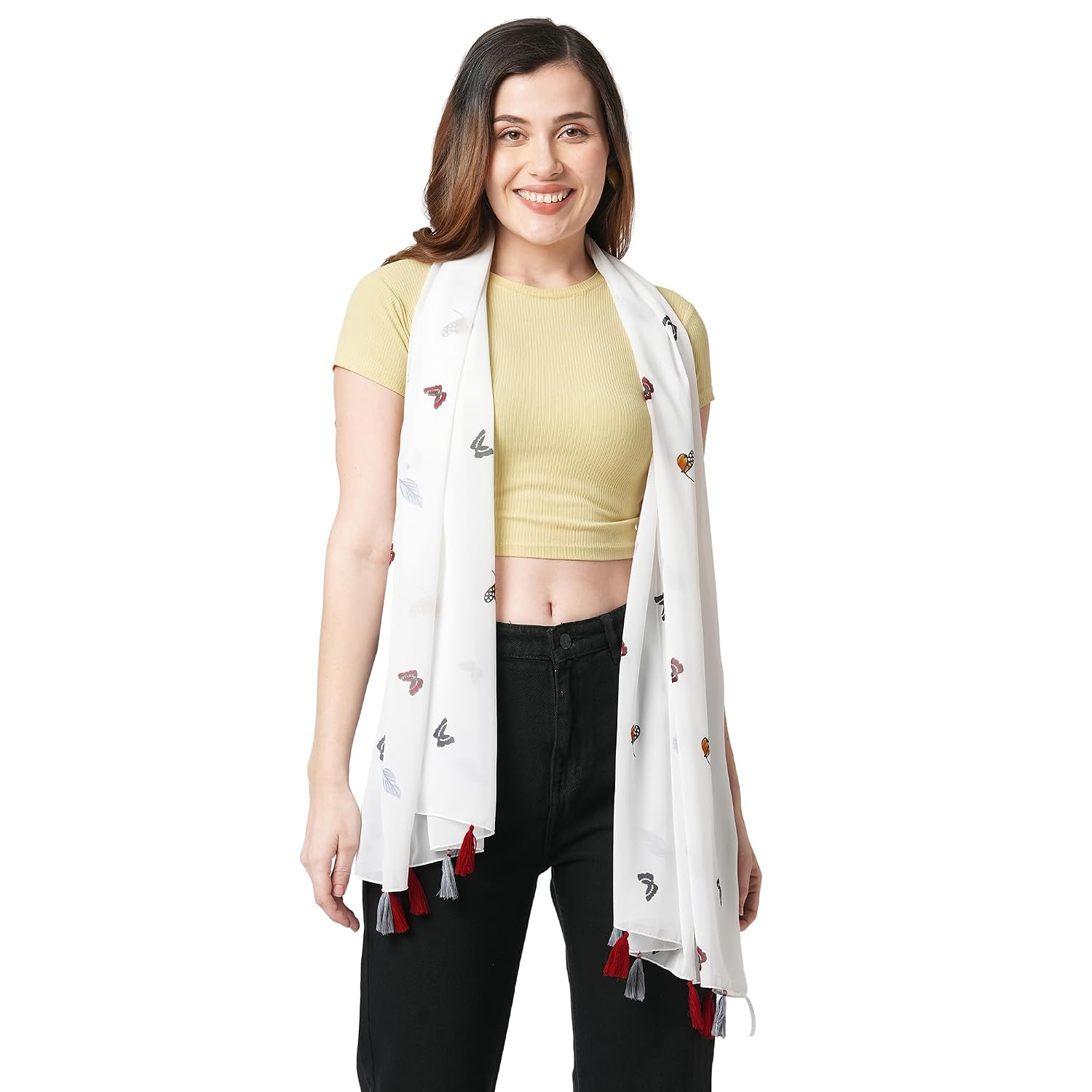 Premium Multicolor Fancy Scarf Lightweight & Comfortable for All Seasons (180x55CM)