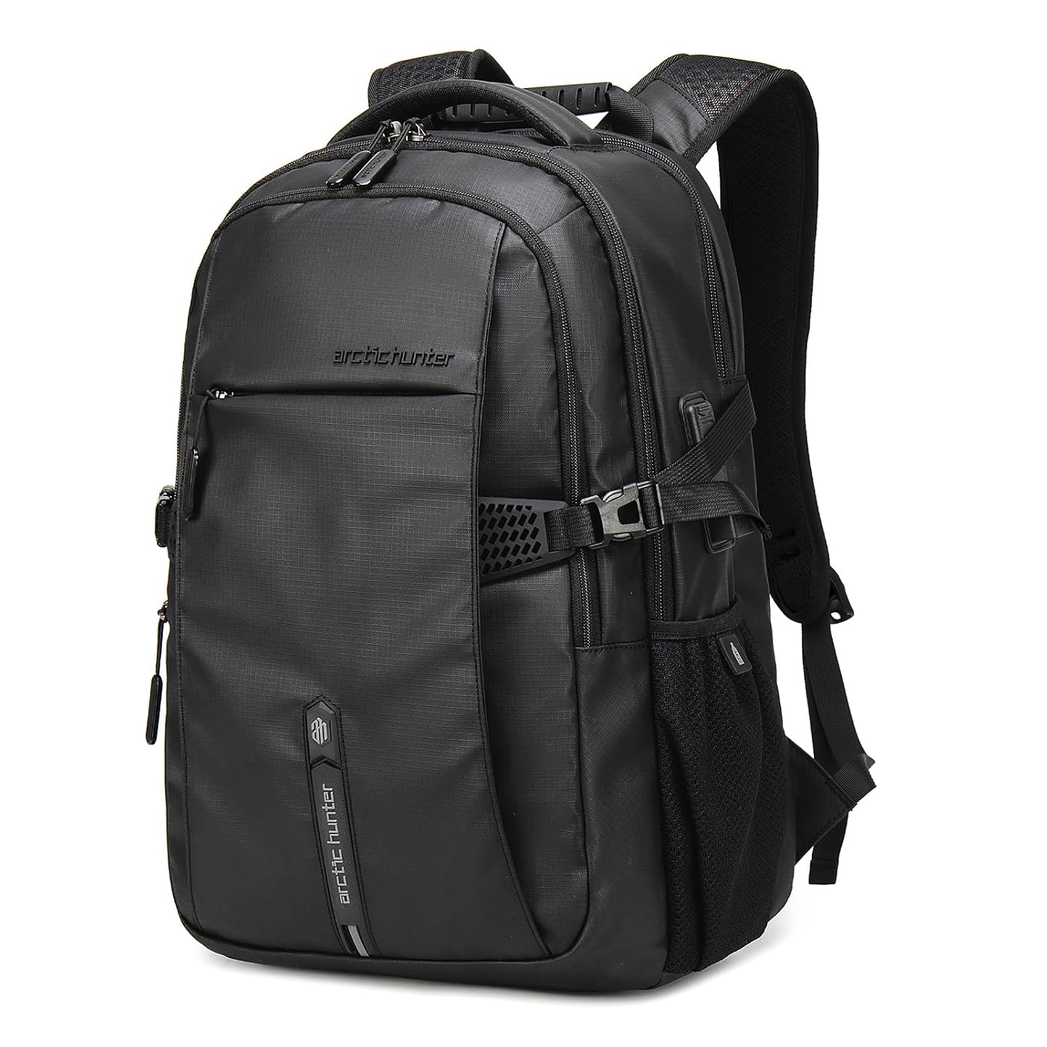 Arctic Hunter 30L Lightweight Laptop Backpack 15.6 Inch Shock-Resistant Travel Daypack Water-Resistant Business & College Work Bag with USB Charging Port, 7-Pocket Organized Design