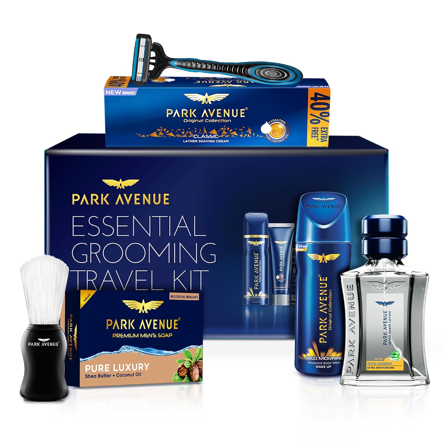 Park Avenue Essential Grooming Collection 7 in 1 Combo Grooming Kit for men