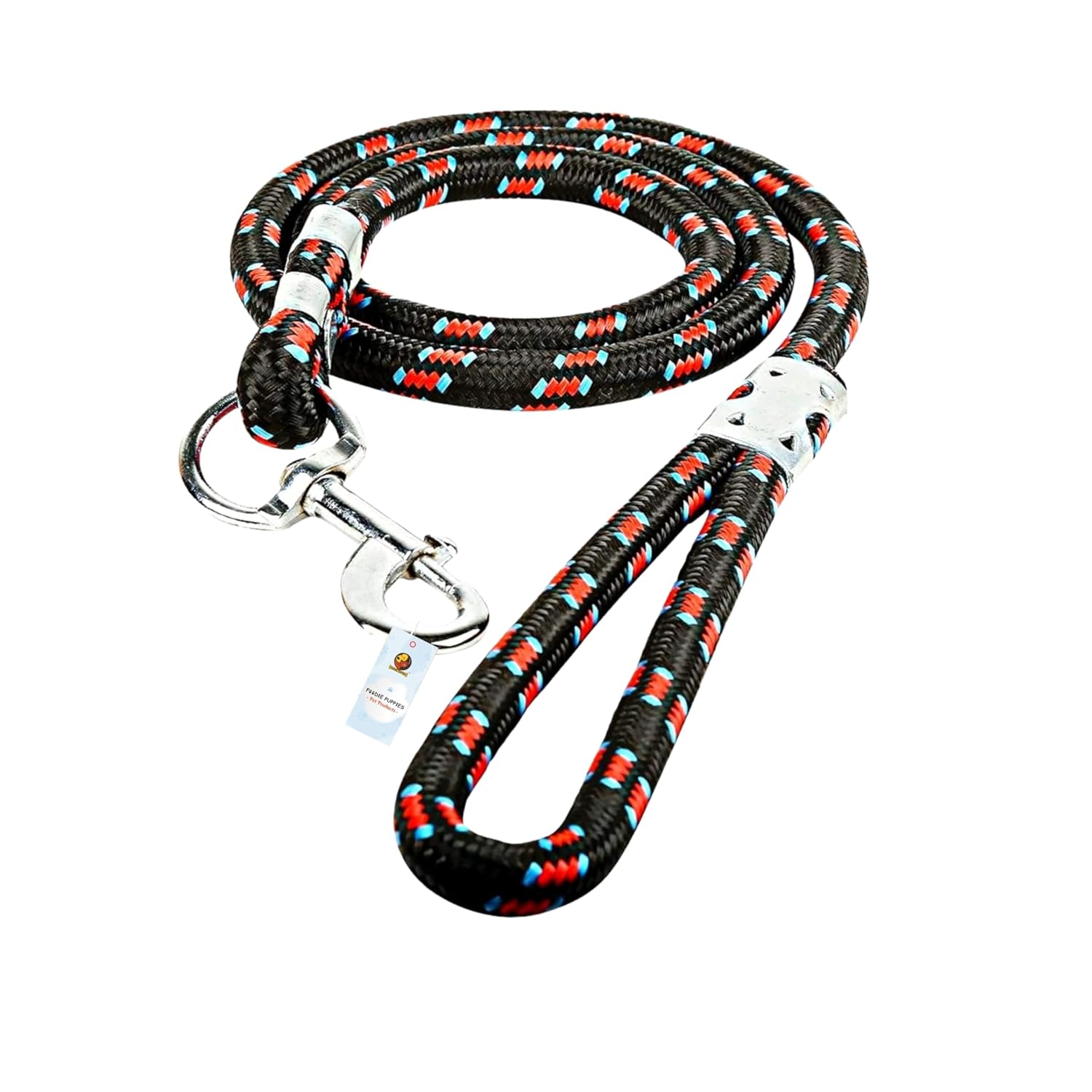 Foodie Puppies Dog Training Walking Rope – (Nylon Leash – 18mm) Dog Cord Leash for Medium to Large-Sized Dogs with Hook (Design May Vary)