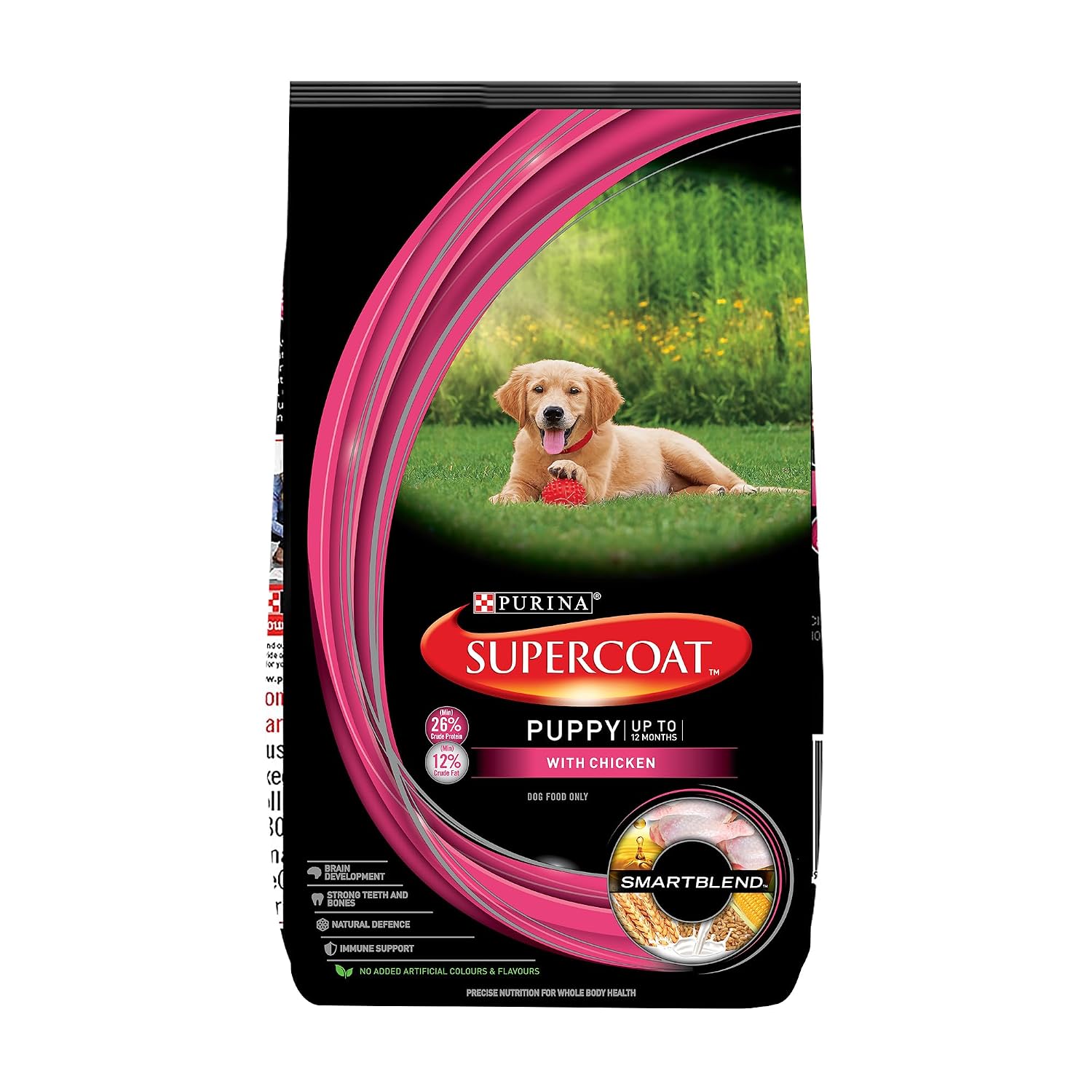 PURINA SUPERCOAT Puppy All Breed Dry Dog Food, Chicken- 10Kg Pack