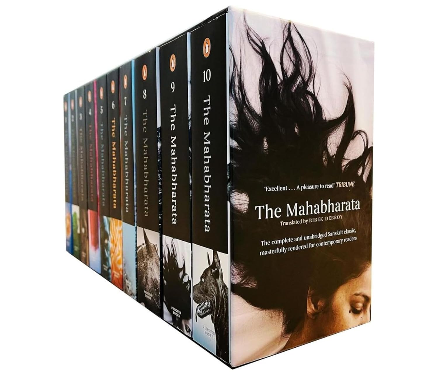 The Mahabharata (Box Set of 10): Bestselling Bibek Debroy Translation of India’s Greatest Mythology Classic | Complete Unabridged Epic of the Pandavas and Kauravas