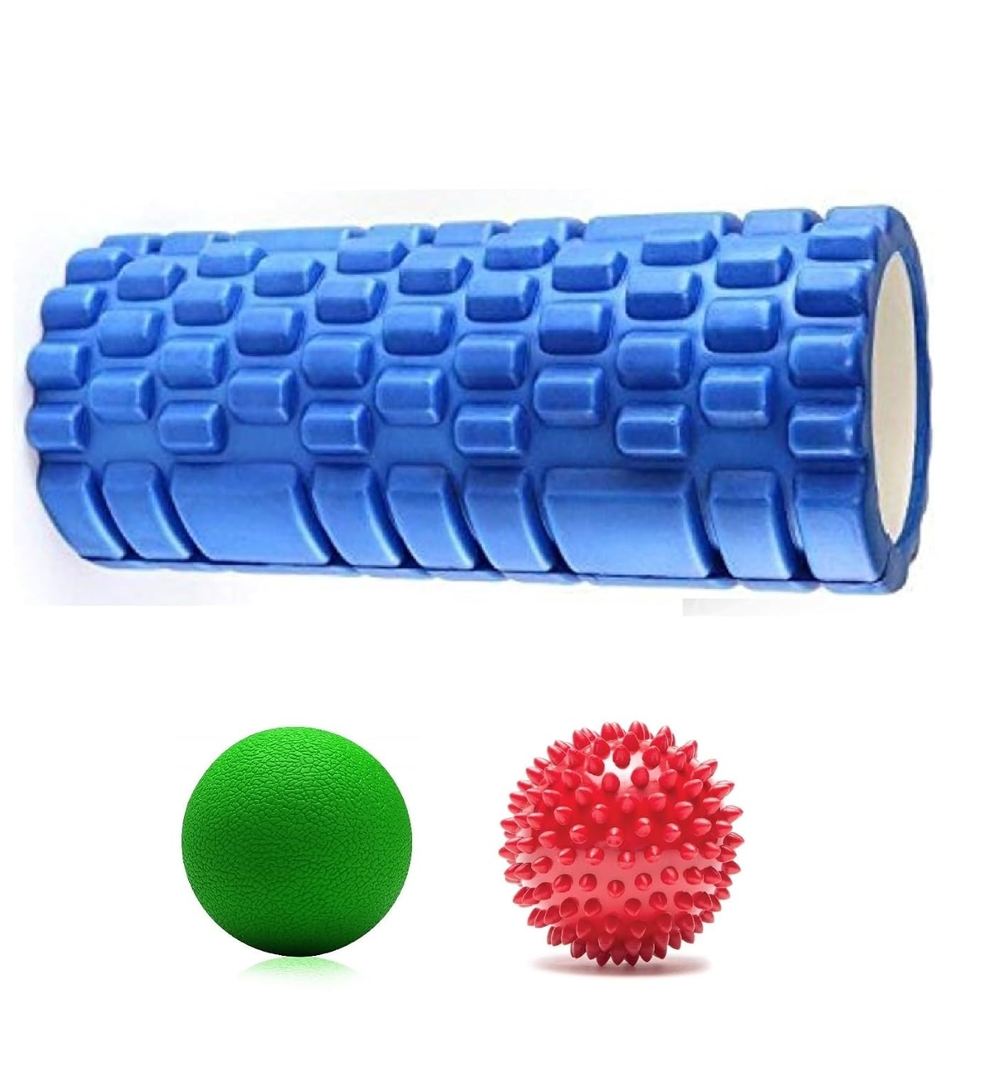 Bodylastics Foam Roller for Deep Tissue Massage, Relief from Sore Muscles Pain, Pre & Post Exercise Fitness Workout Sessions (45 cms, Cobalt)