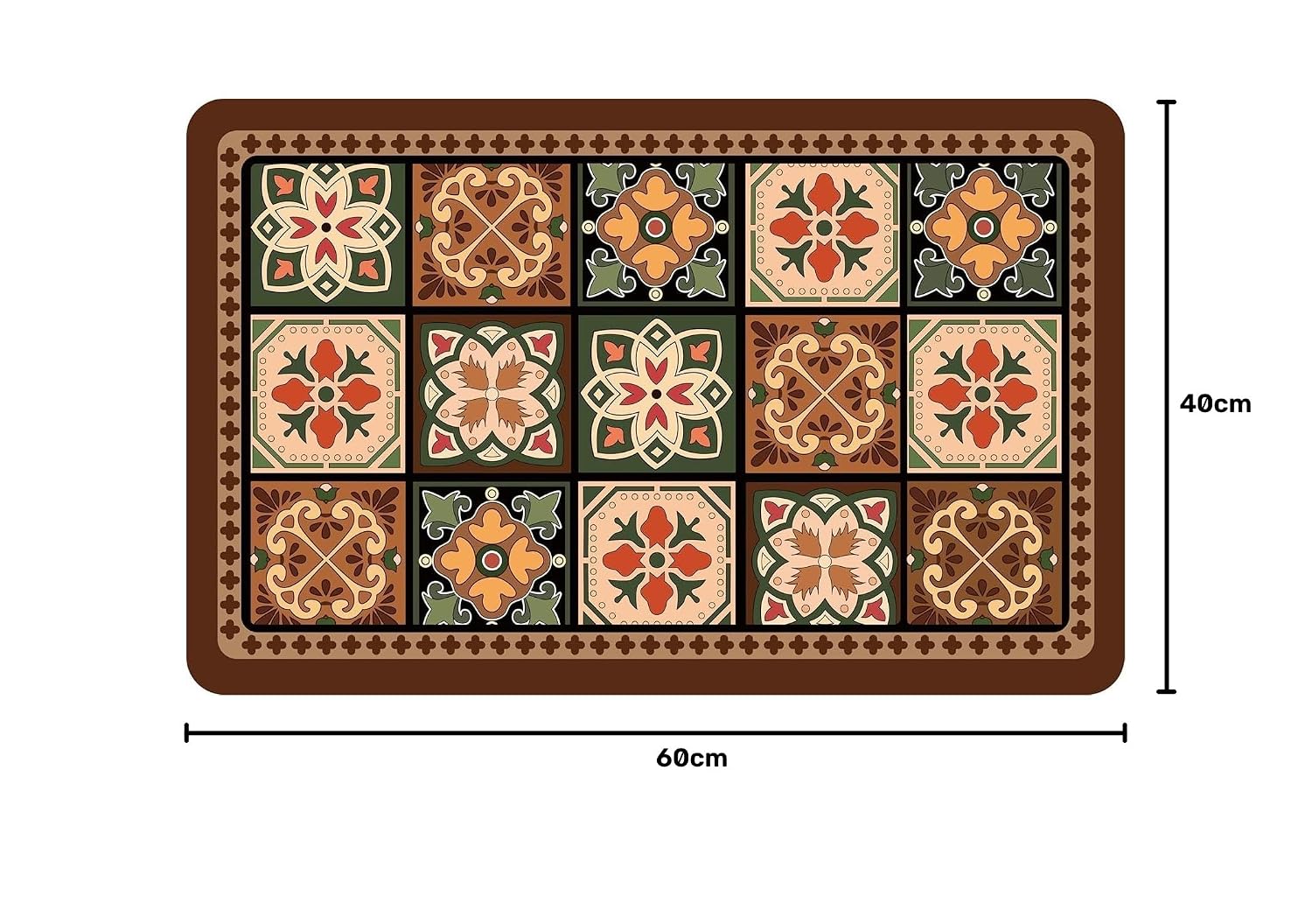 Dravizon Kitchen Mat Waterproof Memory Foam Rug | Anti Fatigue Floor Runner Carpet for Kitchen Sink Standing Desk Laundry Bathroom | Non Slip Comfortable Floor Mat