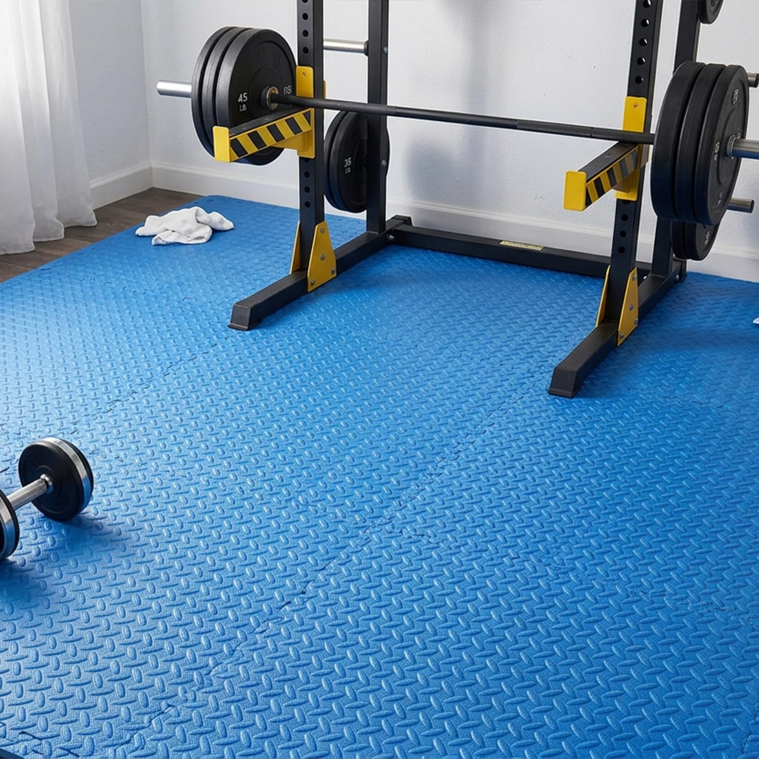 Amazon Basics Interlocking Puzzle Exercise Mat | EVA Foam |Suitable for Floor Protection