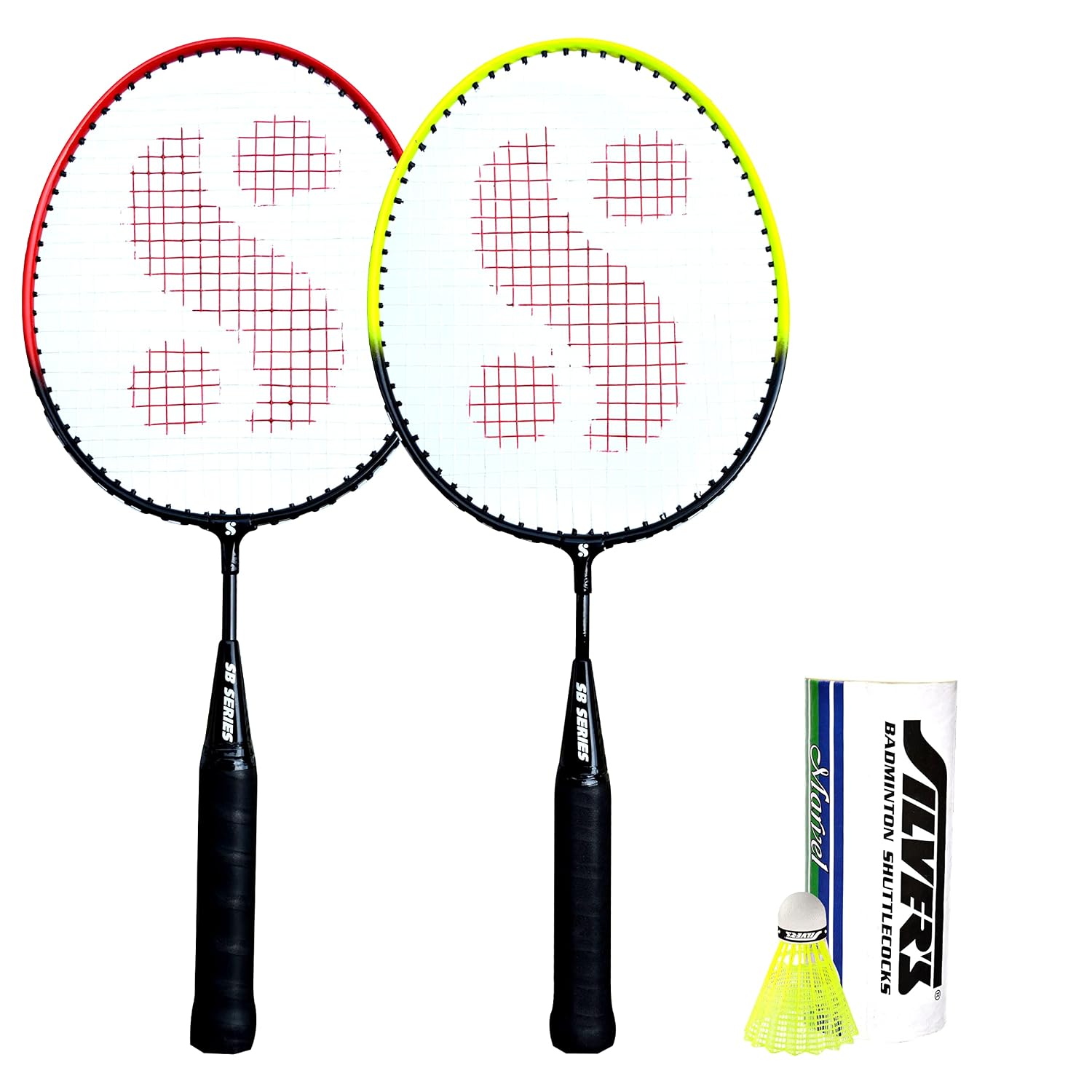 Silver’s Junior Pedal Combo-5 (2 Badminton Rackets, 3 Plastic Shuttlecock)