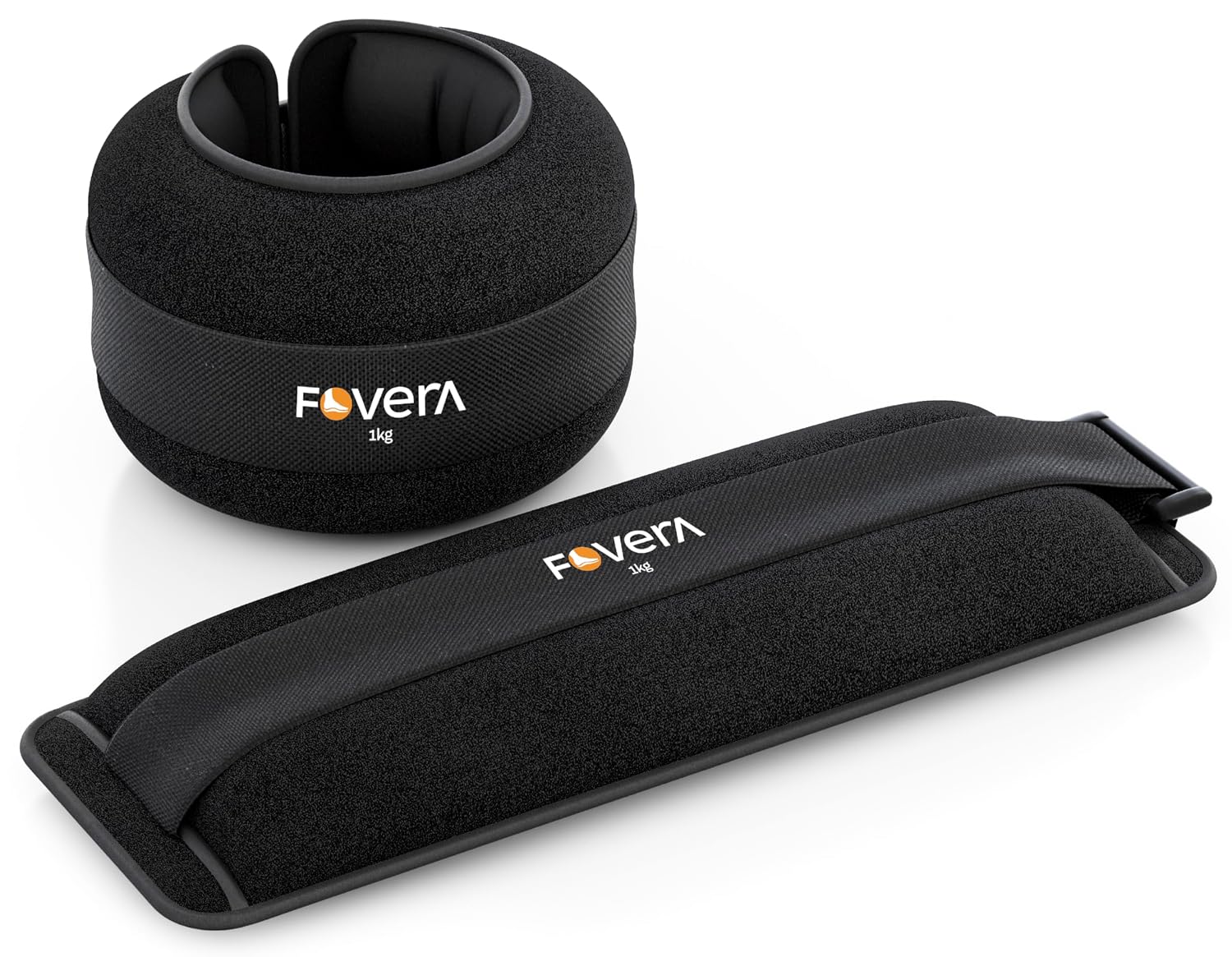 FOVERA Weight Cuff (1 kg) for Strength Gain, Physiotherapy & Rehabilitation | For Men & Women | Adjustable Strap | For Muscle Strength Exercise & Workout (Pack of 1)