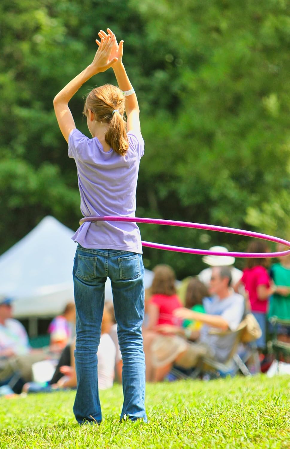 Fitfix® Jumbo Size Hulla Hoop Fun & Fitness with Ring for Kids and Adults Exercise – Stay Active with This Premium Toy Hoop Set! Non-Collapsible (Multi Color) 42” (105 cm) ‎Pack of 1 Pcs