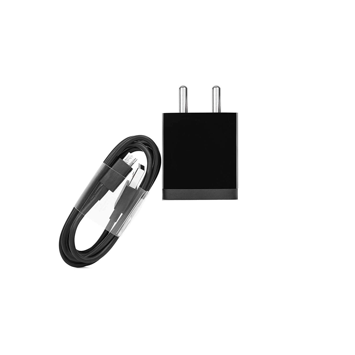 Fast Charger for Amazon Kindle Fire HDX Original Adapter Super Flash Vooc Fast Quick Qualcomm Charging Smart IC Technology with 1m Micro USB Data Cable (Black, SE.L2)