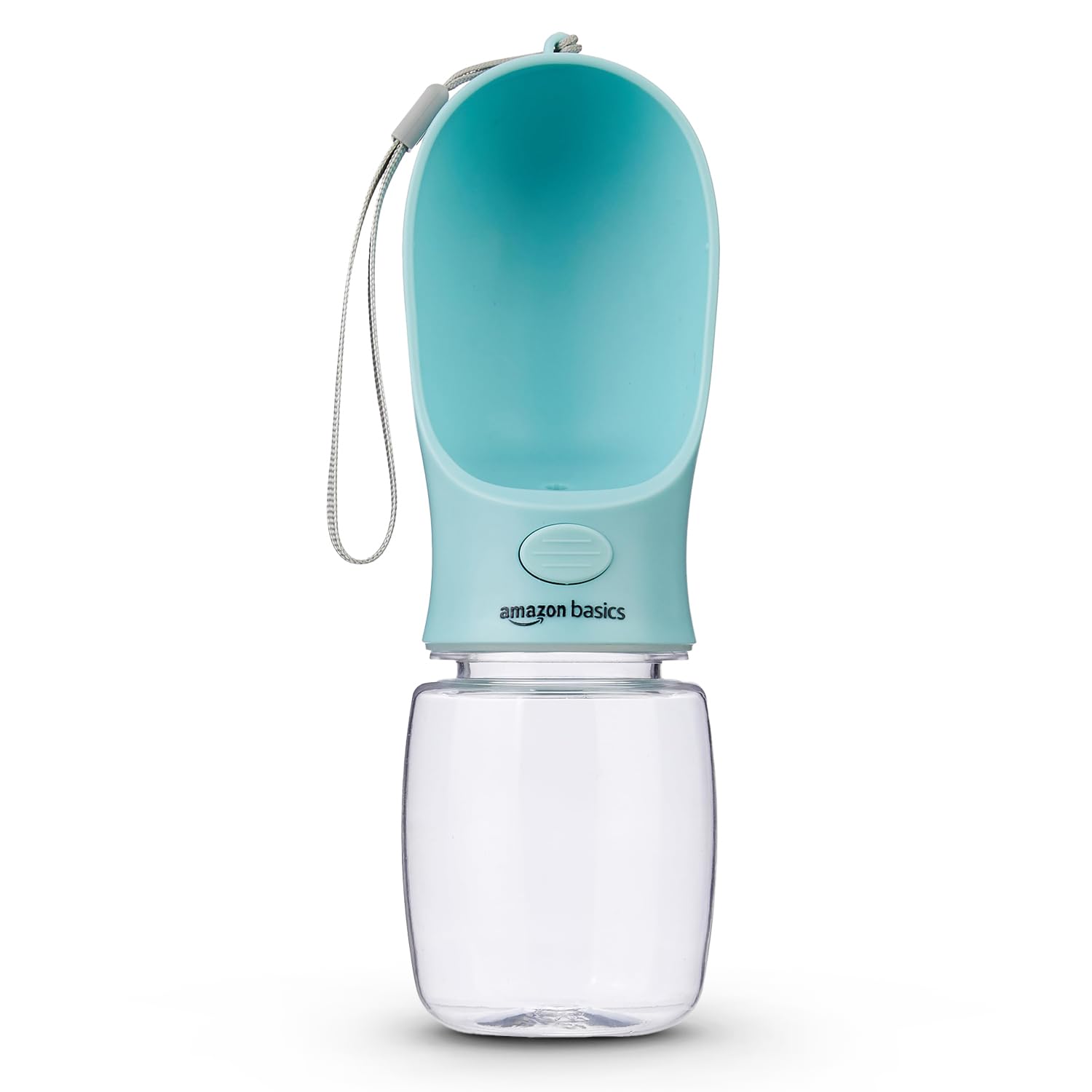 Amazon Basics Pet Bowl Cap Water Bottle | Leak Proof | Lightweight | Water Dispenser for Pets | Ideal for Travel, Hiking, and Walking (350ml)