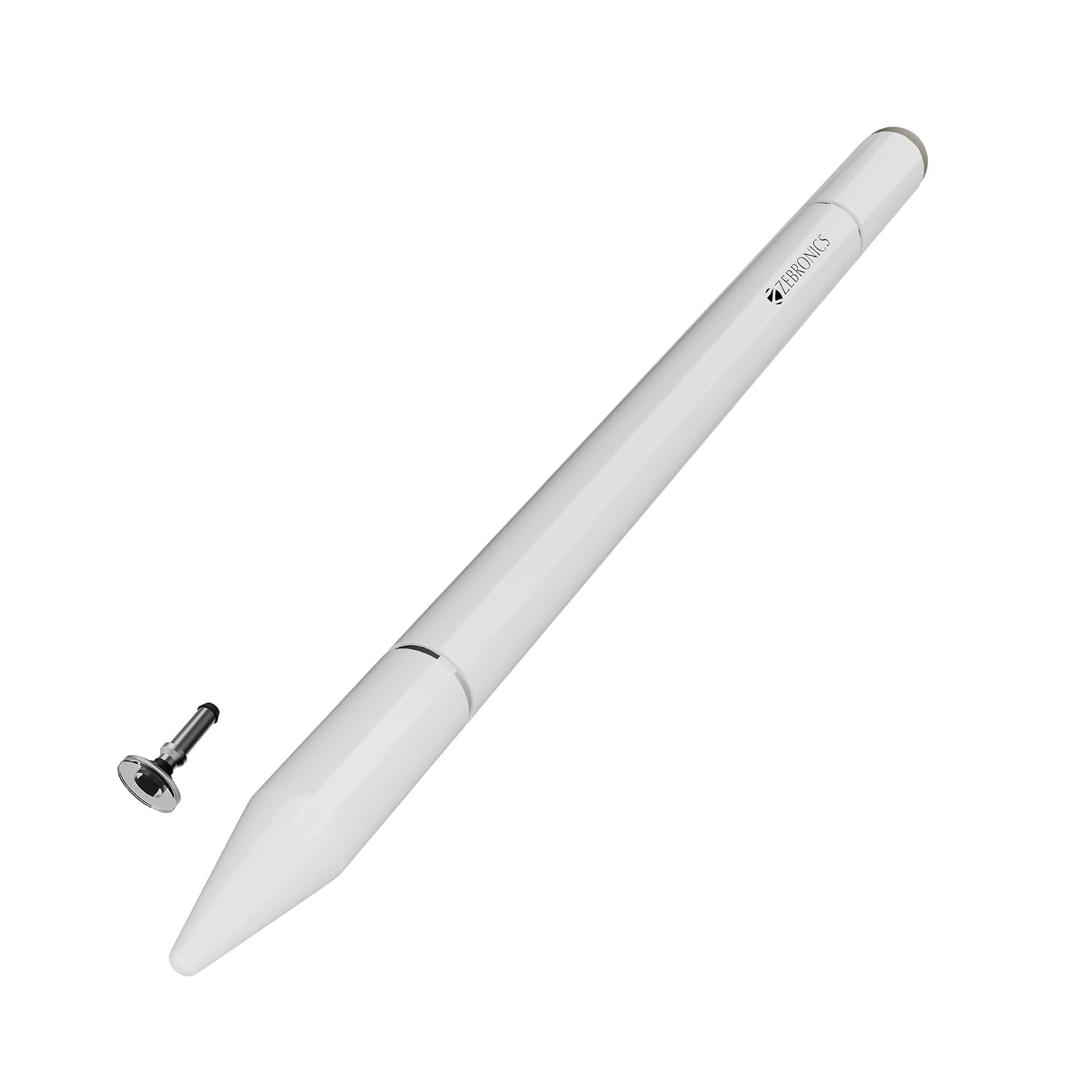 Zebronics 3-in-1 Lightweight Stylus for Touch Screen, Replaceable Disc Tip for Precision, Black Gel Pen for Notes Taking, Magnetic Body, for iPad, iPhone, Android Tablets & Phones (Stylus Lite)