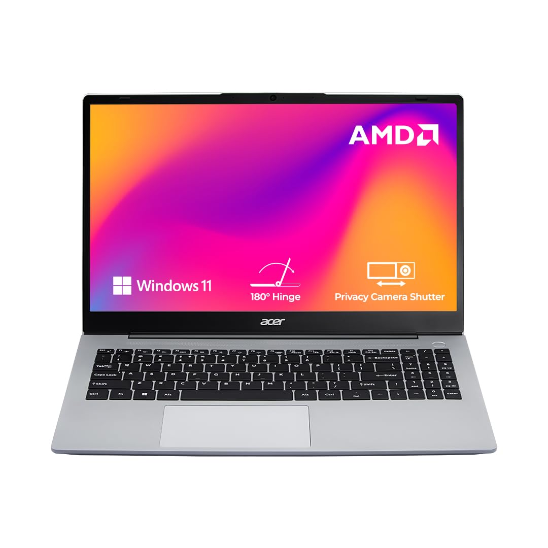 Acer Aspire 3, AMD Ryzen 3-5400U, 8GB RAM/512GB SSD, 15.6″/39.62 cm, Full HD IPS Display, Windows 11 Home, AMD Radeon Graphics, Steel Gray, 1.79 KG, A325-42, Premium Thin and Light Laptop