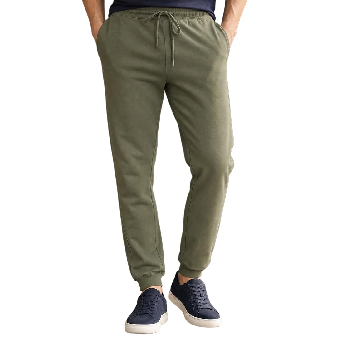 Nobero Joggers for Men | Trackpants for Men | Regular Fit | Elasticated Waist with Drawcord | Soft & Breathable Fabric | Casual Everyday Wear