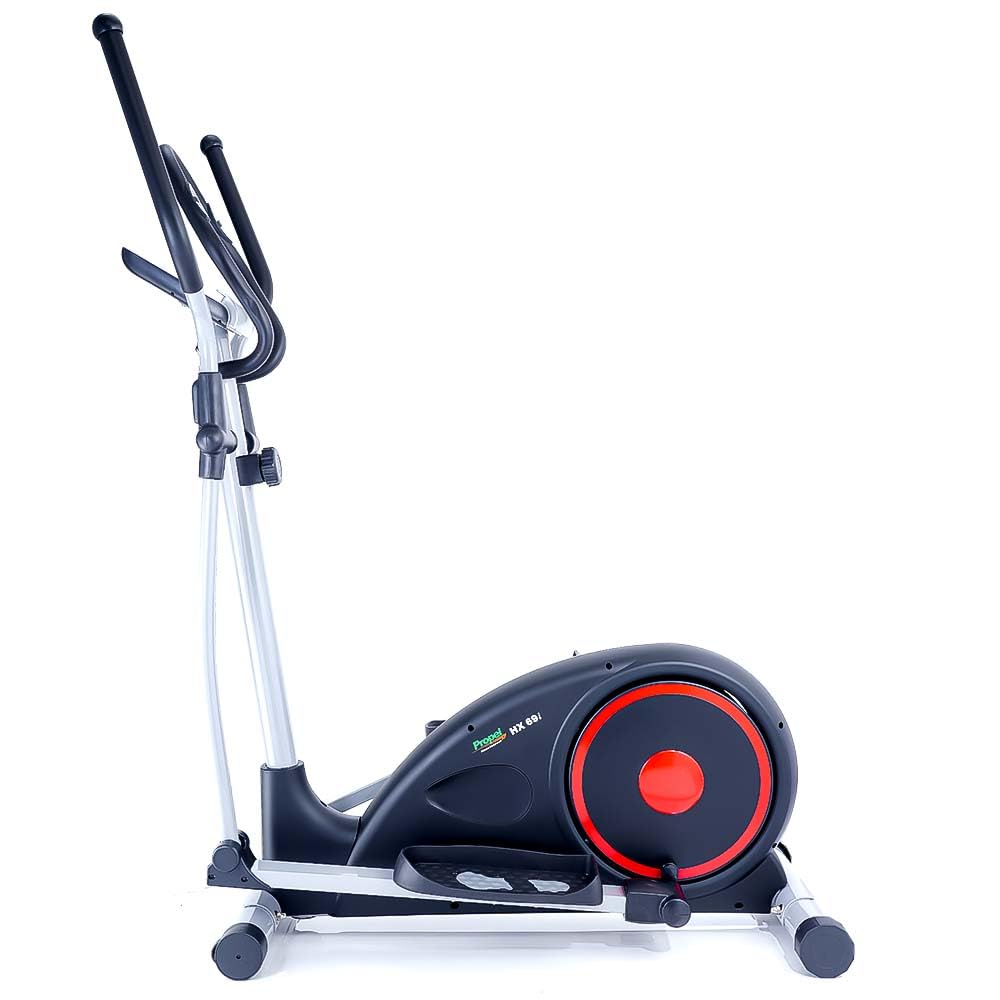 Propel HX 69i Silent Elliptical Cross Trainer for Home | 7 Kg Flywheel | 16″ Extended Natural Stride | 8-Level Magnetic Resistance | 120 Kg Capacity | LCD Display | Pulse Sensors | Anti-Slip Pedals