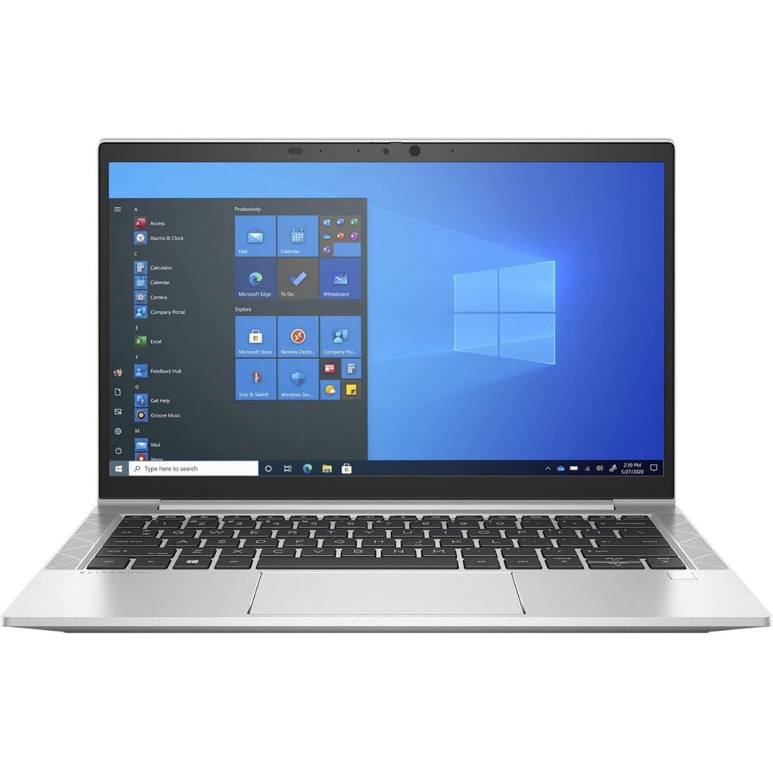 𝗛𝗣ELITE𝗯𝗼𝗼𝗸 830 G7 13.3-inch Full-HD Business Laptop (10th Gen Core i5-10210U/8GB/256GB SSD/Win 10 /UHD Graphics 620) Silver (Pre-Owned & Tested)