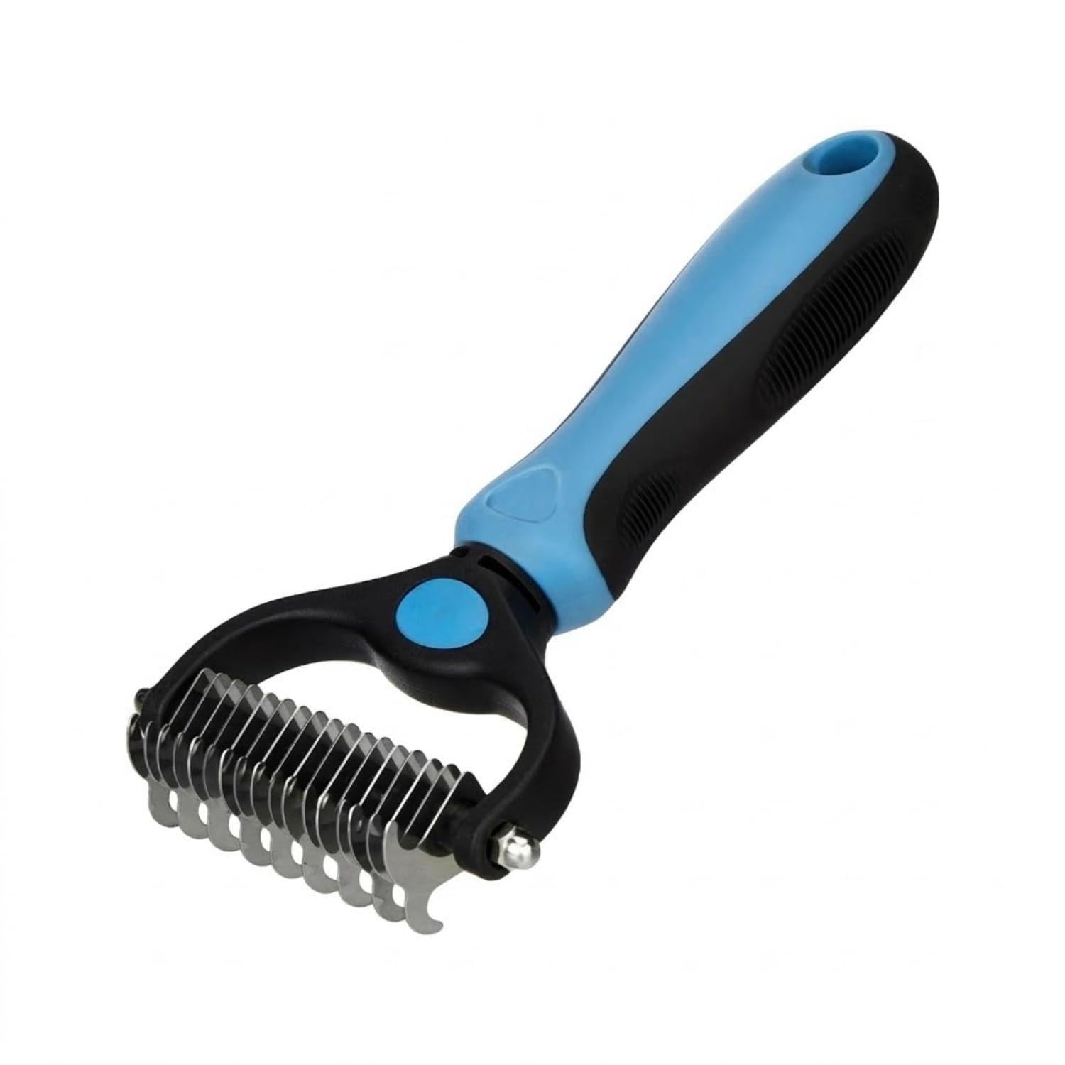 Dematting Comb for Dog and Cat | Deshedding Tool with Rake for Pet Dog Grooming | Removes Loose Hair, Mats, Tangles, and Dirt | Suitable for All Breeds | Pet Grooming Brush (Multicolor) (Small)