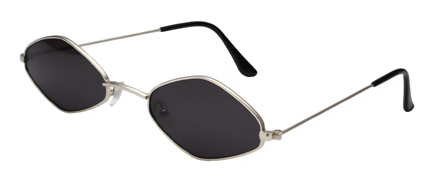 Roshfort Trendy Cat-Eye Sunglasses for Women | Small Metal Frame UV Protection Shades | Lightweight Non-Polarized Stylish Eyewear for Outdoor.