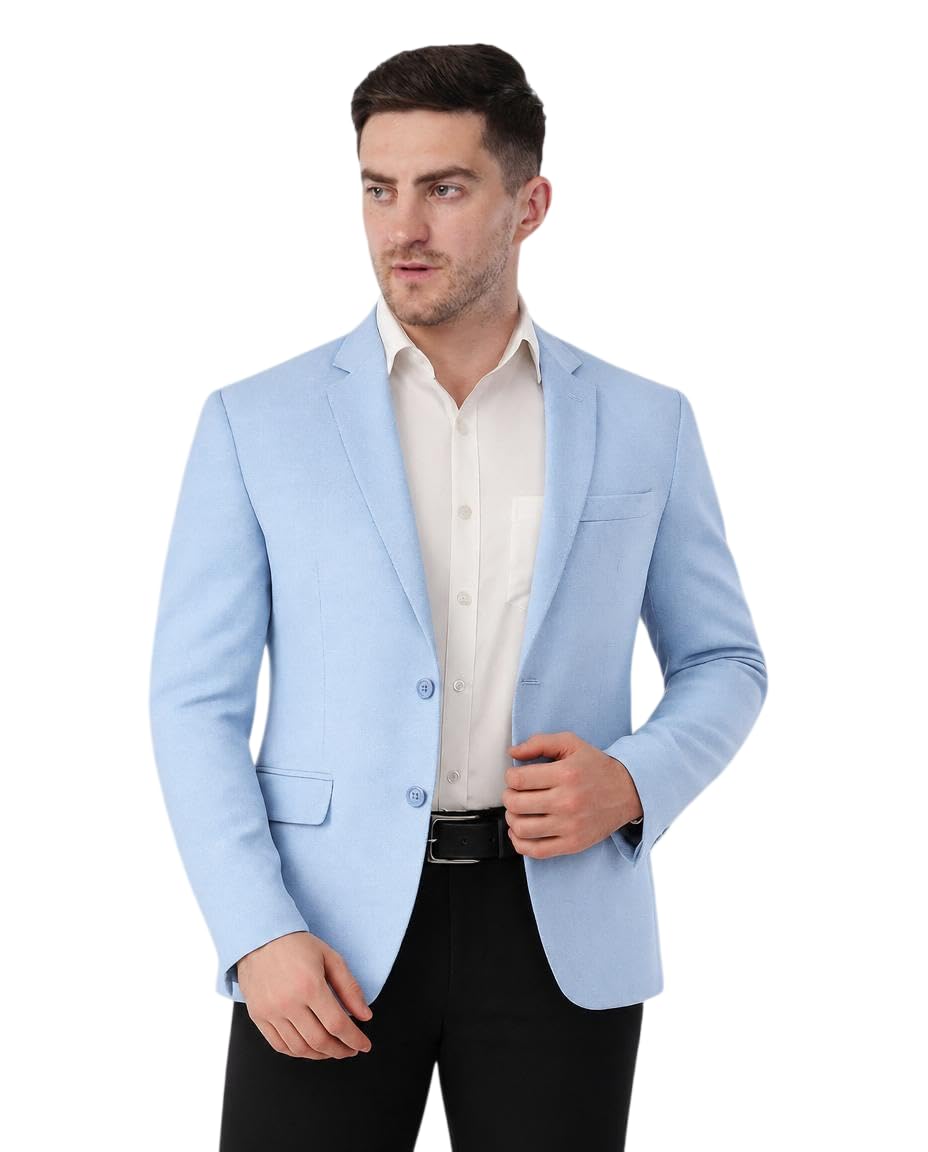SaintX Men’s Formal Blazer | Fully Lined | Slim Fit | Professional Jacket | Premium Business Formal Suit | Office | Wedding | All Purpose