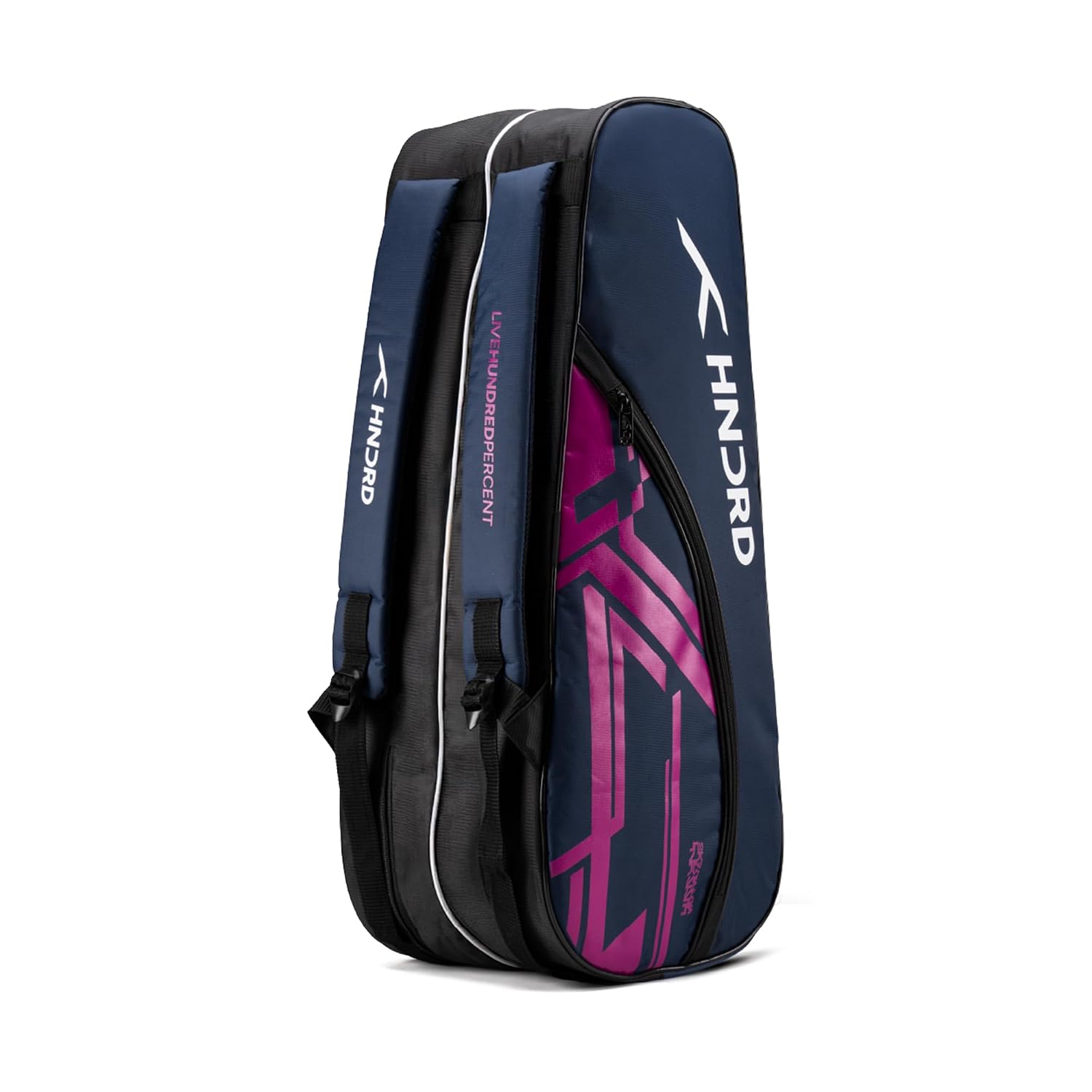 Hundred CosmoGear Max Kit Bag with Dual Climate-Control Compartments | Dedicated Shoe Pocket | Ergonomic Back Straps|for Professional Play |Ideal for Men & Women (Navy)