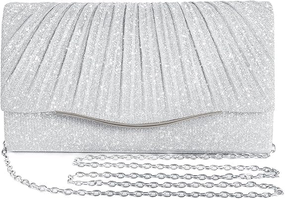Lyrovo Clutch Purse for Women Formal Dressy Evening Clutches Handbags Crossbody Bag for Wedding Cocktail Prom Elegance Charm