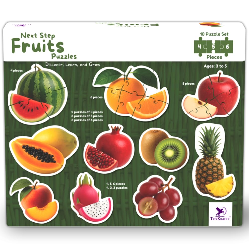 TOYKRAFTT Next Step Fruits Puzzles for Kids Ages 3-5 Years