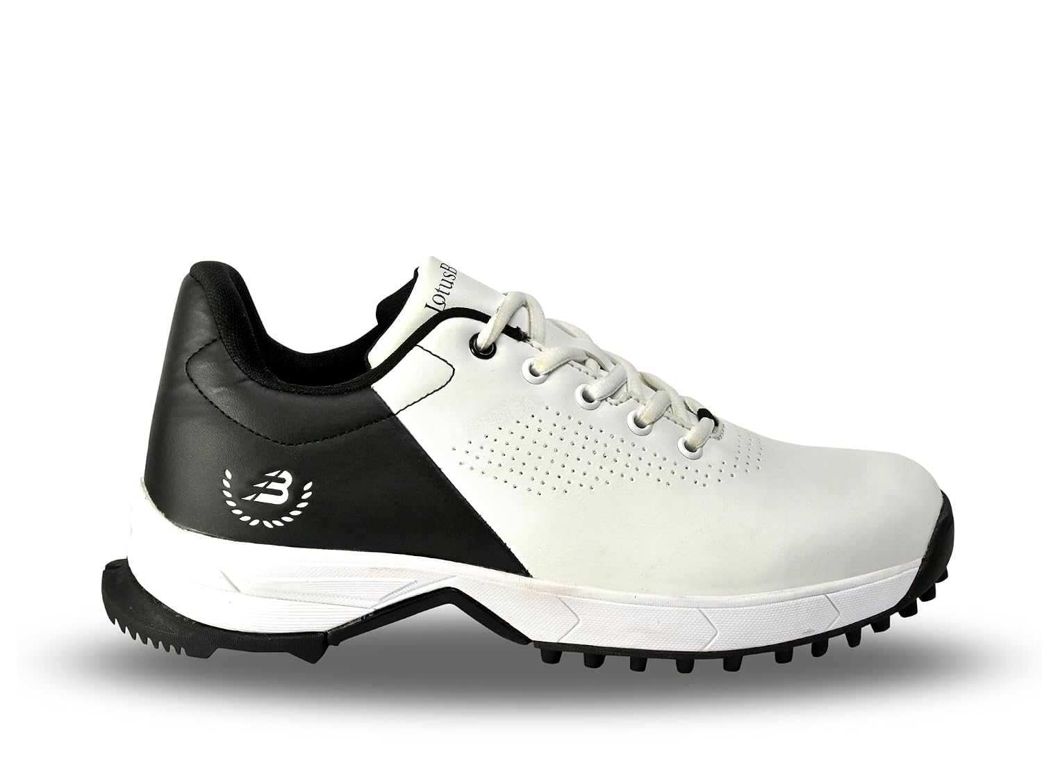 Golf Shoe, White Color with Classic Spikeless Design