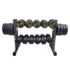 Protoner Weight Storage Rack, 2-Tier Dumbbell Stand for Home Gym, Grey