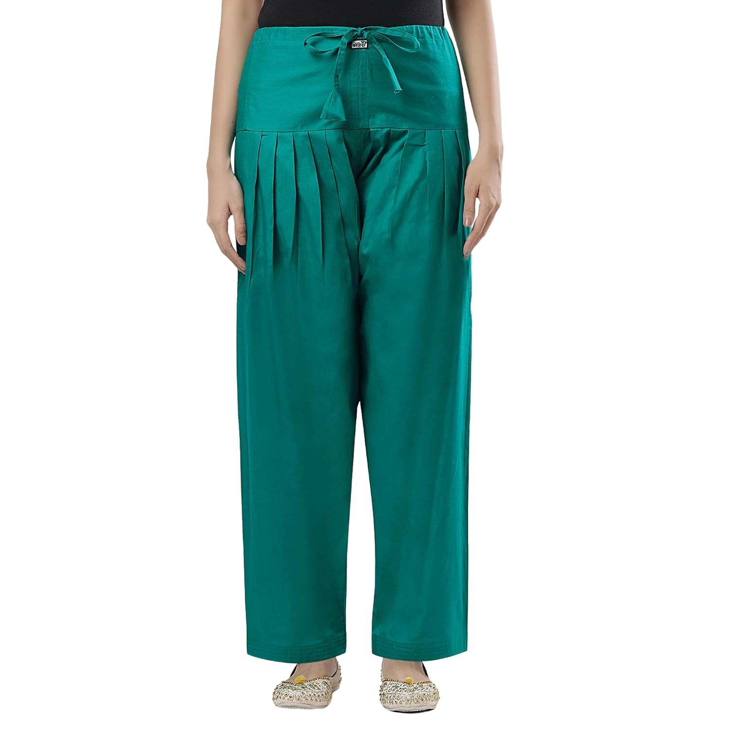 Semi Patiala Salwar, Relaxed Fit, Drawstring Waist, Women’s Ethnic Bottom Wear
